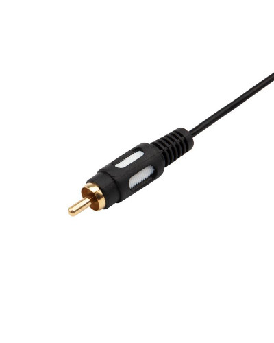 Шнур Стерео 3,5мм 4C - 3 RCA, 1,5м, двухцветный штекер Gold REXANT