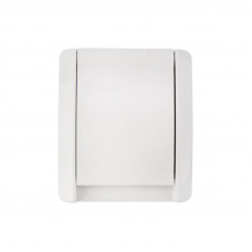 Розетка одноместная INDUSTRIAL IP54 с/з, о/у, белая KRANZ