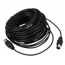 ВЧ-кабель, ТВ-гнездо - ТВ-штекер, 25м, черный REXANT