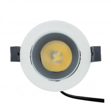 Светильник встраиваемый поворотный REXANT Horeca Dark Light с антиослепляющим эффектом 12 Вт 4000 К LED SILVER