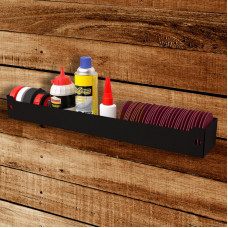 Полка для хранения 500x78мм, металлическая, настенная, черная REXANT