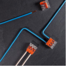 Универсальная компактная клемма СМК 221-413, 3-проводная до 4,0 мм² (20 шт./уп.) REXANT