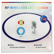 LED диммер 12-24 V, 2.4G одноканальный беспроводной с пультом Д/У