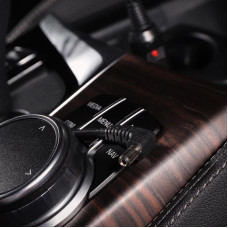 Автозарядка с индикатором (разъем 2.1х5.5) (АЗУ) шнур спираль 1.5 м  REXANT