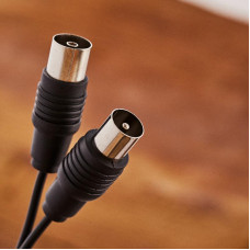 ВЧ-кабель, ТВ-гнездо - ТВ-штекер, 5м, черный REXANT