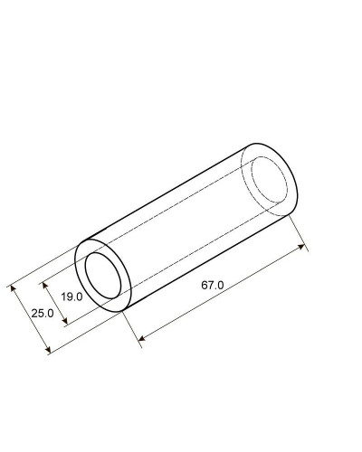 Гильза медная луженая ГМЛ 150-19 (150мм² - Ø19мм) ГОСТ 23469.3-79 (в упак. 2 шт.) REXANT