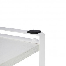 Полка-органайзер для кухни, двухъярусная, дуб Харбор, белая REXANT