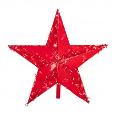 Светодиодная фигура Звезда 100 см, 200 светодиодов, с трубой и подвесом, цвет свечения красный NEON-NIGHT