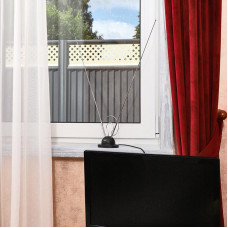 Антенна комнатная телескопическая на подставке «Усы», RX-105 REXANT