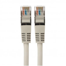 Шнур коммутационный, патч-корд F/UTP RJ45-RJ45, CAT 5e, LSZH серый, 3м REXANT