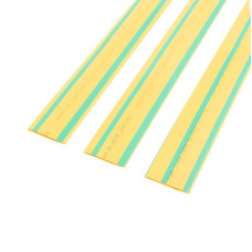 Трубка термоусаживаемая ТУТ нг 20,0/10,0мм, желто-зеленая, упаковка 10 шт. по 1м REXANT