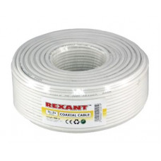 Кабель коаксиальный 3С-2V, 75Ом, CCS/Al/Al, 48%, 100м, INDOOR, белый REXANT