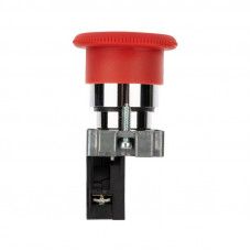 Кнопка XB2-BS поворотная красная грибок NC