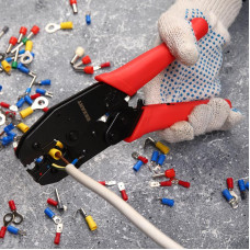 Кримпер HT-336H для обжима изолированных автоклемм 0,5-6,0мм² REXANT