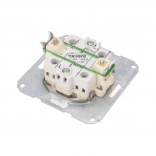 DEA Выключатель (переключатель) 2кл прох. с/у 10А мех. белый KRANZ