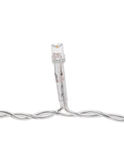 Гирлянда Арка со звездами 2,5х1,2м, 136LED ТЕПЛЫЙ БЕЛЫЙ, прозрачный ПВХ, IP20, свечение с динамикой, 230В, не соединяется, с контроллером 8 режимов