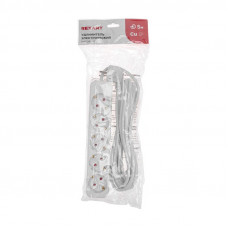 Удлинитель STANDARD 5 гнезд, 5м, 3х1,0мм², с/з, белый REXANT