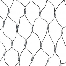 Гирлянда светодиодная Сеть 2х1,5м 288 LED БЕЛЫЙ/СИНИЙ черный ПВХ IP65 свечение с динамикой 230В контроллер в комплекте NEON-NIGHT