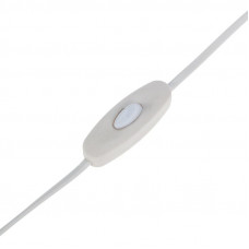 Шнур сетевой 1,8м с выключателем без розетки белый REXANT