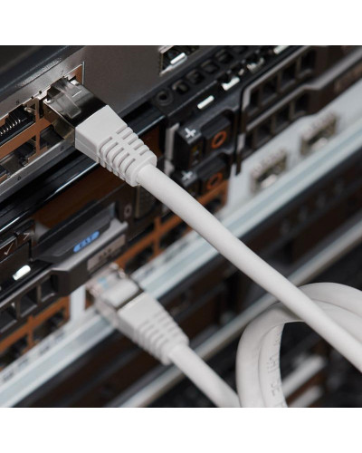 Шнур коммутационный, патч-корд F/UTP RJ45-RJ45, CAT 5e, LSZH серый, 1м REXANT