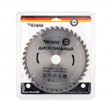 Диск пильный  210 мм х 40 зуб х 30 мм KRANZ