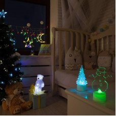 Фигура светодиодная на подставке Елочка маленькая, RGB