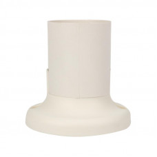 Патрон пластиковый настенный Е27 прямой, белый REXANT