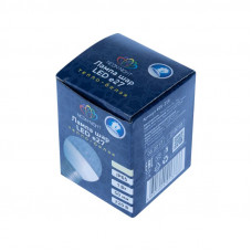 Лампа светодиодная, диаметр 50мм, E27, 9 LED, 1Вт, ТЕПЛЫЙ БЕЛЫЙ, прозрачная колба, 230В NEON-NIGHT