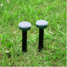 Набор ультразвуковых отпугивателей кротов (R 20м х2) на солнечной батарее REXANT