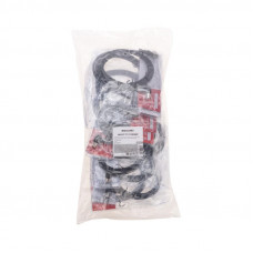 Шнур ТВ гнездо - ТВ штекер, угловой, 1,5м, черный REXANT