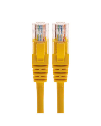 Патч-корд U/UTP, CAT 5e, RJ45-RJ45, 26AWG, LSZH, желтый, 2м REXANT