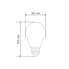 Лампа филаментная для растений Груша A60 11,5Вт 18 микромоль/с E27 REXANT