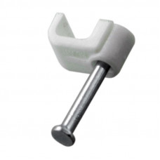 Крепеж кабеля плоский 6х4 мм, белый (50 шт/уп) REXANT