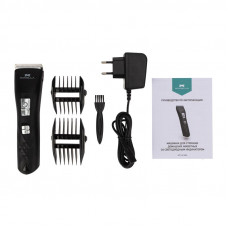 Машинка для стрижки домашних животных со светодиодным индикатором 3,7 В, черная