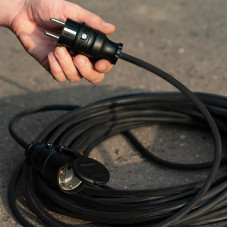 Удлинитель-шнур КГ 3х1,5, 20м, морозостойкий, с/з, 16А, 3500Вт, IP44 (Сделано в России) REXANT