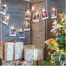 Гирлянда светодиодная Прищепки 10 LED, 1.5 м, прозрачный ПВХ, теплый белый цвет свечения, 2 х АА (батарейки не в комплекте) NEON-NIGHT