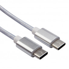 Кабель Type-C - Type-C, 2,4A, 1м, нейлон, белый REXANT