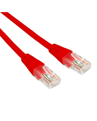 Патч-корд U/UTP, CAT 6, RJ45-RJ45, 26AWG, LSZH, красный, 0,3м REXANT