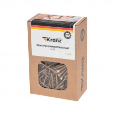 Саморез универсальный 4,0х35 мм, желтый цинк, короб (200 шт/уп) KRANZ