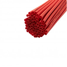 Трубка термоусаживаемая ТУТ нг 3,0/1,5мм, красная, упаковка 50 шт. по 1м REXANT