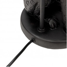 Светильник декоративный настольный Акцент 'Леопард' черный с черным абажуром, с цоколем Е27, 40Вт REXANT