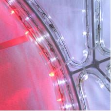 Фигура Снежинка с Дедом Морозом размер 107x95см, 14м дюралайт NEON-NIGHT