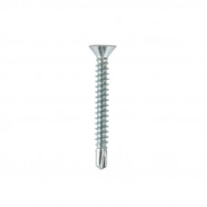 Саморез оконный сверло 3,9х32мм, белый цинк, короб (500 шт/уп) KRANZ