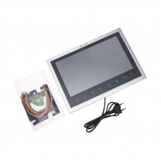 Цветной монитор видеодомофона 10,1' формата AHD(1080P), с сенсорным управлением, детектором движения, функцией фото- и видеозаписи (модель AC-439)