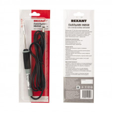 Паяльник с керам. нагревателем, серия МИНИ, 12В, 8Вт, без БП, блистер REXANT