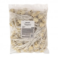 Цоколь «патрон» G9 с проводом 15см, белый, c этикеткой REXANT