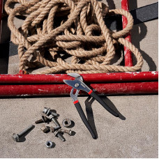 Клещи переставные 200мм никелированные, обливные рукоятки REXANT