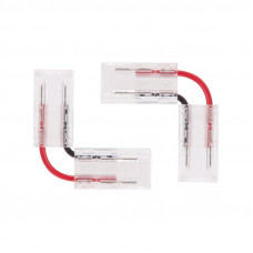 Коннектор L-образный гибкий для одноцветной светодиодной ленты COB 8мм REXANT