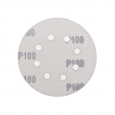Диск абразивный на ворсовой основе, на липучке, перфорированный, P100, 125мм, 10 шт. KRANZ