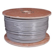 Кабель витая пара F/UTP, CAT 5е, PVC, 25PR, 24AWG, INDOOR, SOLID, серый, 305м, РФ REXANT